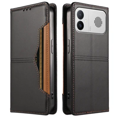  For Xiaomi Redmi K90 Ultra 5G / Xiaomi Redmi K90 Max 5G Wallet Case External Card Slot Magnetic Closing Leather Phone Cover - Black
