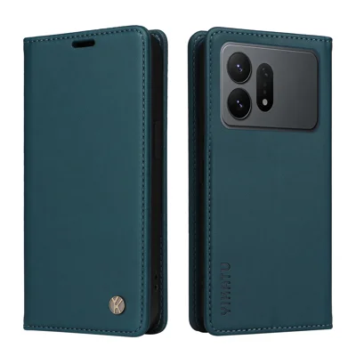  YIKATU for Samsung Galaxy S27 Ultra YK-001 Phone Cases Magnetic Closure PU Leather Mobile Cover - Green