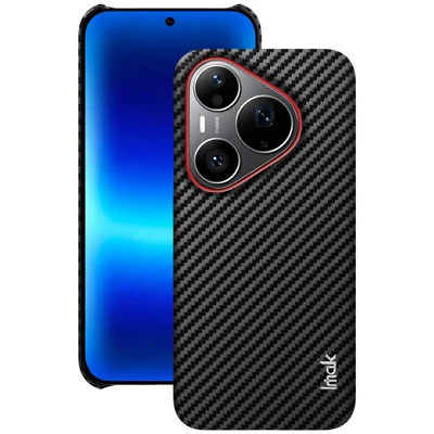  IMAK for Huawei Pura 90s Pro / Huawei Pura 90 Pro Ruiyi Series Case Carbon Fiber Texture Leather + PC Protective Cover - As Shown