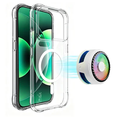 IMAQ dla Xiaomi 18 Pro Obudowa Magnetyczna Airbag Ochrona Antywstrząsowa Pokrowiec z TPU - Przezroczysty