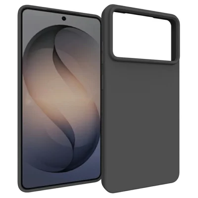 For 	Samsung Galaxy S27 Ultra Case Matte Finish Soft TPU Phone Cover - Black