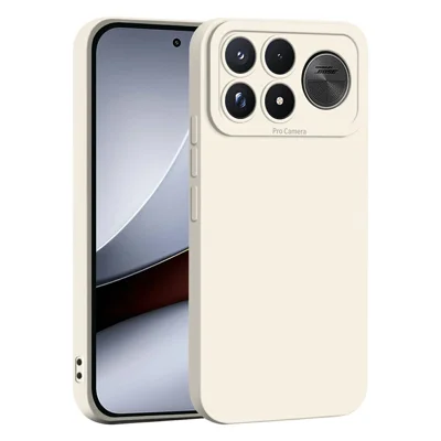 Cover per Xiaomi Poco F9 Ultra 5G, Custodia in TPU Morbido Antiurto con Fori Precisi per Fotocamera - Bianco
