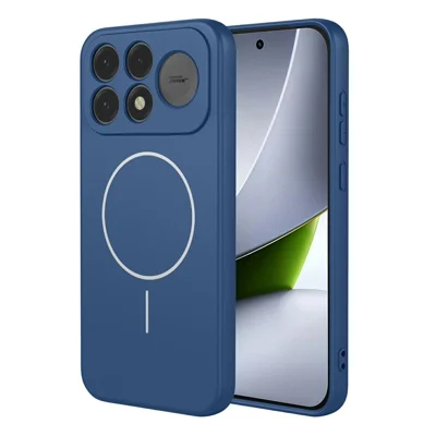 For Xiaomi Poco F9 Pro 5G Magnetic Case Anti Drop Soft TPU Phone Back Cover - Blue