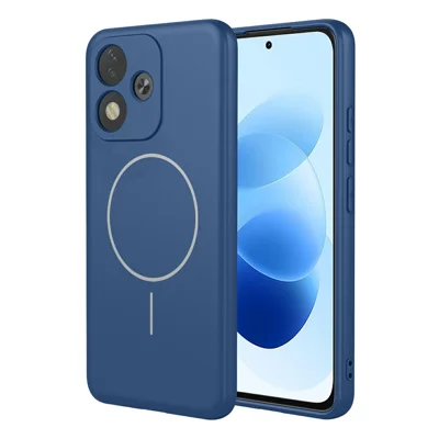 Magnetic Case For Xiaomi Redmi Note 17 5G (Global)  /  17 4G (Global)  /  17 (India / China) 5G Anti Drop Soft TPU Phone Back Cover - Blue