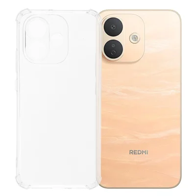For Xiaomi Redmi Note 17 Pro 5G TPU Case forstærkede hjørner stødfast telefonbeskyttelse - Transparent