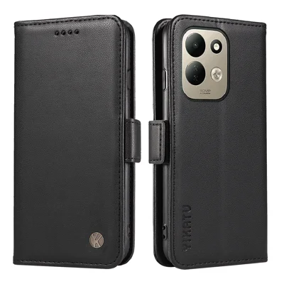  YIKATU for Xiaomi Redmi 17 5G / Xiaomi Redmi 17 4G Wallet Phone Case  YK-003 Leather Stand Cover -  Black