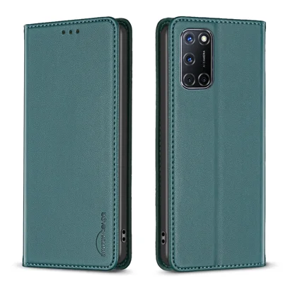  BINFEN COLOR for Samsung Galaxy A52 5G / Galaxy A52s 5G / Galaxy A52 4G Leather Case  BF18 Phone Stand Cover with Card Slots - Green