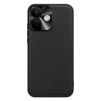 Xiaomi Redmi Note 17 Pro 5G-hoes PU + TPU + PC teleurugbehang met metalen lensframe - Zwart
