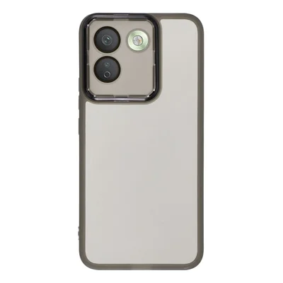 Fodral till Xiaomi Redmi Note 17 Pro Max 5G med elektropläterad kameraram TPU-täckning – Transparent svart