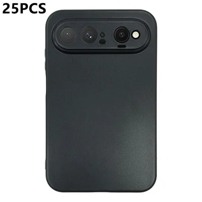 25Pcs for Huawei Pura X View Case 1.2mm TPU Matte Phone Cover - Black