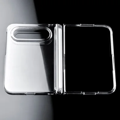 Für Xiaomi 18 Fold Hülle Einzelnes Scharnier UV Glanzklare PC Handyhülle - Transparent