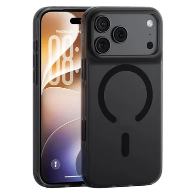 BENKS for iPhone 18 Pro / 17 Pro Magnetic Case Anti Fingerprint PC + TPU + PET Phone Cover - Black