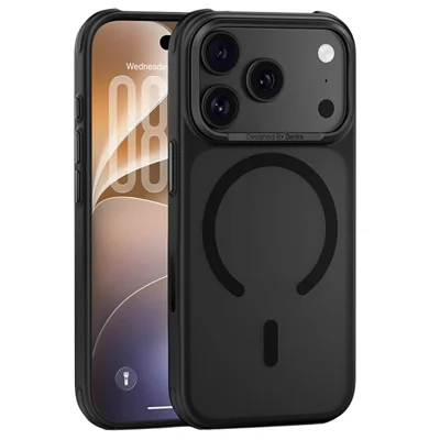 BENKS for iPhone 18 Pro / 17 Pro Magnetic Case Ultra Thin PC + TPU Phone Cover with Air Cushion Corners - Black