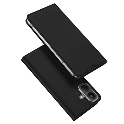 DUX DUCIS para Xiaomi Poco X8 5G Funda Serie Pro Skin Funda de Cuero con Soporte y Portatarjetas - Negro