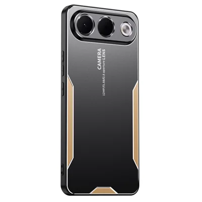 Coque pour téléphone Oppo A7 Pro 5G, dos en alliage d'aluminium, TPU, PC - Or