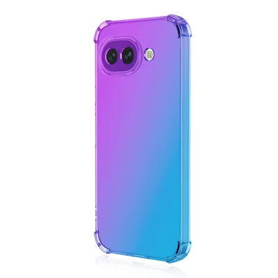 ENKAY для Google Pixel 11a чехол из ТПУ с утолщенными углами противоударный задняя крышка - фиолетовый / синий