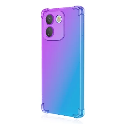 ENKAY для Xiaomi Redmi Note 17 Pro+ 5G / Xiaomi Redmi Note 17 Pro Max 5G Чехол из ТПУ Утолщенные углы Защита от падений Задняя крышка для телефона - Фиолетовый / Синий
