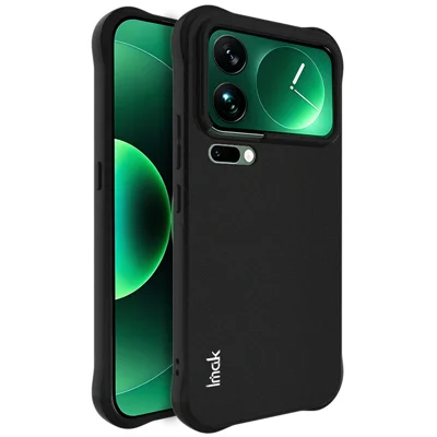 IMAQ para Xiaomi 18 Pro Max Funda TPU Funda para Teléfono Airbag de Protección Antigolpes - Negro Mate