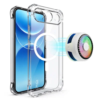 IMAK pour Oppo A7 Pro 5G Étui Magnétique Airbag de Protection Antichoc Coque en TPU - Transparent