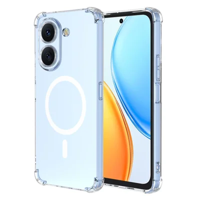 Capa Magnética para Honor X7e 4G, Capa à Prova de Choques com Quatro Cantos em PC + TPU, Transparente