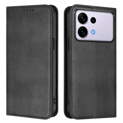  For Samsung Galaxy S27 Ultra Wallet Cases Retro Texture RFID Blocking Leather Phone Cover - Black