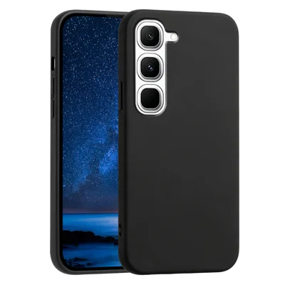 Coque pour Infinix Hot 70 Pro 5G, Coque souple en TPU anti-chute avec texture antidérapante - Noir