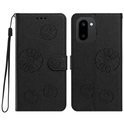 For OnePlus 15R 5G Daisy Pattern PU Leather Wallet Phone Cover with Wrist Strap - Sort