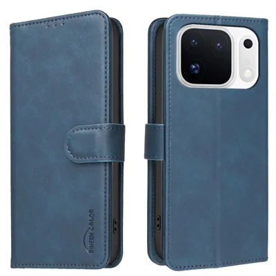  BINFEN COLOR for Oppo Find X10 Pro Max 5G BF37 Case RFID Blocking Wallet Stand Leather Phone Cover - Blue