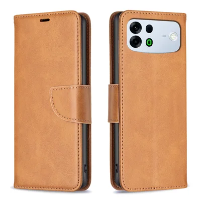  For Oppo A7 Pro Max 5G Case Shockproof PU Leather Cover with Wallet Card Slots - Yellow