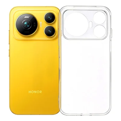 For Honor Magic9 5G Back Cover Ultra Thin Flexible TPU Clear Phone Case - Transparent