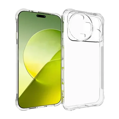  WANLONFENG para Honor Magic9 Pro Max 5G Série TM Capa Transparente TPU 2,0 mm Capa Traseira do Telemóvel - Transparente
