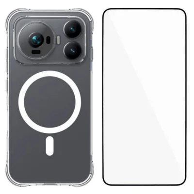 WANLONFENG для Honor Magic9 5G WL2 Серия 2,0 мм магнитный чехол прозрачный TPU чехол для телефона с пленкой - Прозрачный