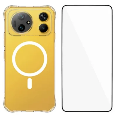 WANLONFENG для Honor Magic9 Super Edition 5G WL2 Series 2,0 мм магнитный прозрачный чехол из ТПУ с защитной пленкой — прозрачный