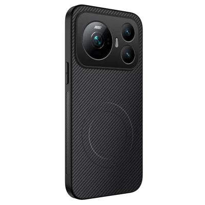 WANLONFENG для Honor Magic9 5G TQ Серия магнитных чехлов, текстура углеродного волокна, чехол из поликарбоната и ТПУ - Черный