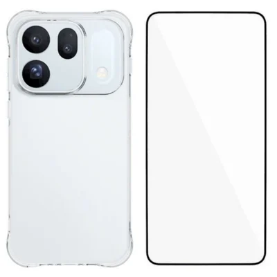 WANLONFENG для Oppo Find X10 5G Серия чехлов WL 2,0 мм Прозрачный чехол из ТПУ с закаленным стеклом