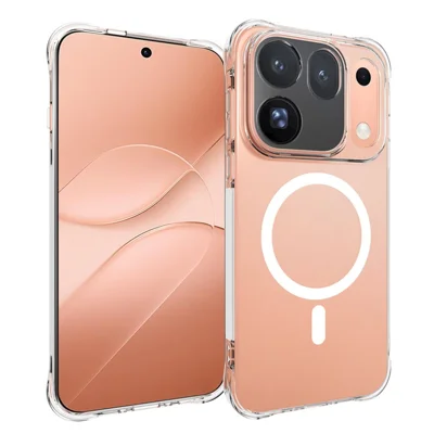 Bulk Purchasing for Oppo Find X10 Pro Max 5G Magnetic Case TPU Anti-drop Phone Back Cover - Transparent