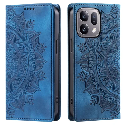 Étui portefeuille pour Oppo Find X10 E 5G, étui magnétique en cuir avec motif imprimé - Bleu