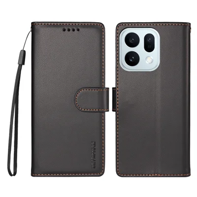 BETOPNICE til Oppo Find X10 E 5G 006 Taske RFID-blokerende Wallet Stående Læder Phone Cover med Hårvristrems - Sort