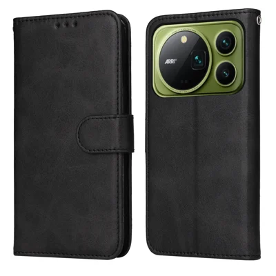  For Honor Magic9 Pro Max 5G Case Wallet PU Leather Folio Flip Phone Cover - Black