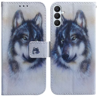 For Samsung Galaxy S27+ Wallet Case Pattern Print Leather Phone Cover - Wolf