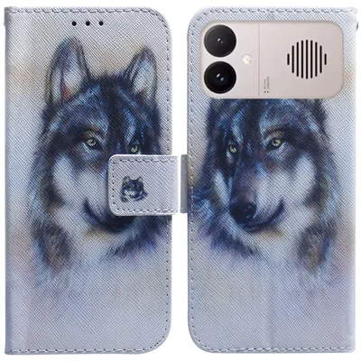 For Xiaomi Redmi K90 Max 5G  /  K90 Ultra 5G Wallet Case Pattern Print Leather Phone Cover - Wolf