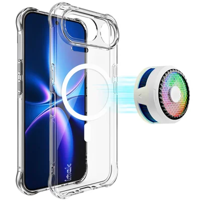 IMAK für ZTE nubia NaviX Ultra 5G Magnetische Hülle Luftpolster Stoßfest Schutz TPU Handyhülle - Transparent