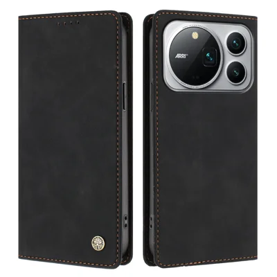  For Honor Magic9 Pro Max 5G Case HX RFID Blocking Wallet Stand Leather Flip Phone Cover - Black