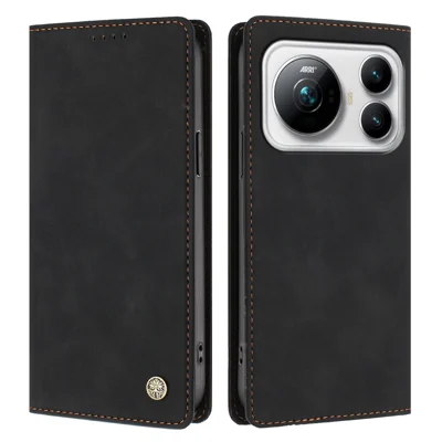  For Honor Magic9 5G Case HX RFID Blocking Wallet Stand Leather Flip Phone Cover - Black