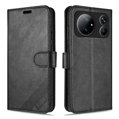 AZNS For Honor Magic9 Super Edition 5G Case Anti-Scratch PU Leather Stand Wallet Phone Cover - Black