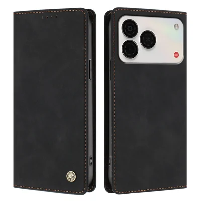 Pour ZTE nubia A57 Pro 4G / ZTE Nubia A57 4G Étui HX Blocage RFID Portefeuille Support Pochette en Cuir - Noir