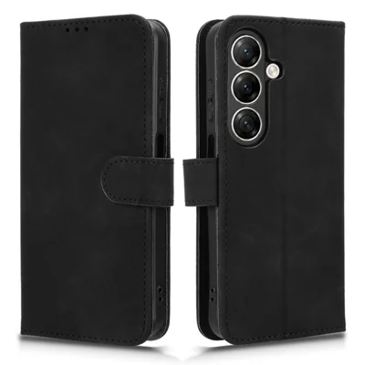 Til ZTE nubia A77 4G Læderetui med Hudfølelse, Anti-drop, Wallet, Ståetil, Fliptelefondæksel - Sort