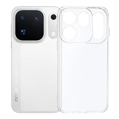 For Oppo Find X10 Pro Max 5G Bagdæksel Ultra Tynd Flexibel TPU Clear Telefondæksel - Transparent