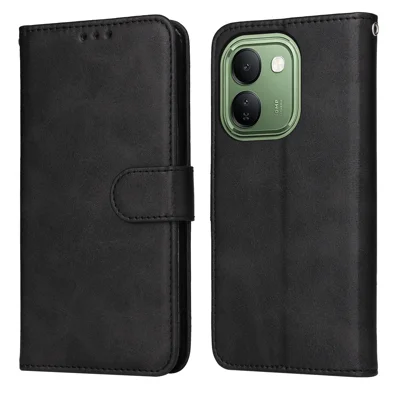  For vivo iQOO Z11S 5G Case Wallet PU Leather Folio Flip Phone Cover - Black