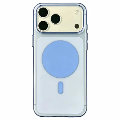 For iPhone 18 Pro Max / 17 Pro Max Magnetic Case Non-Yellowing Phone Cover - Sky Blue